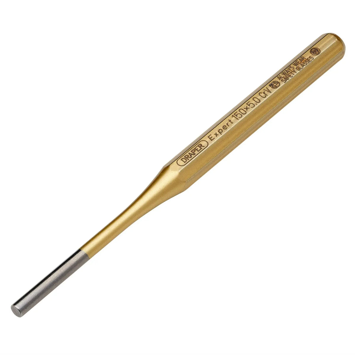 Draper Expert Octagonal Parallel Pin Punch 5 x 150mm 51695 White Rose Tools