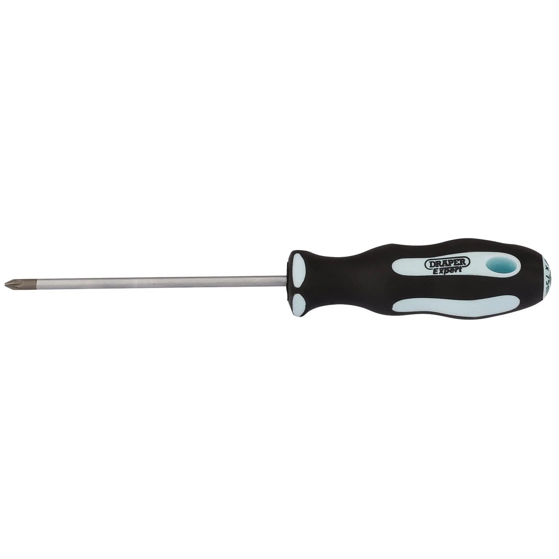 Draper Expert PZ TYPE Soft Grip Screwdriver No.0 x 75mm 03457 White Rose Tools