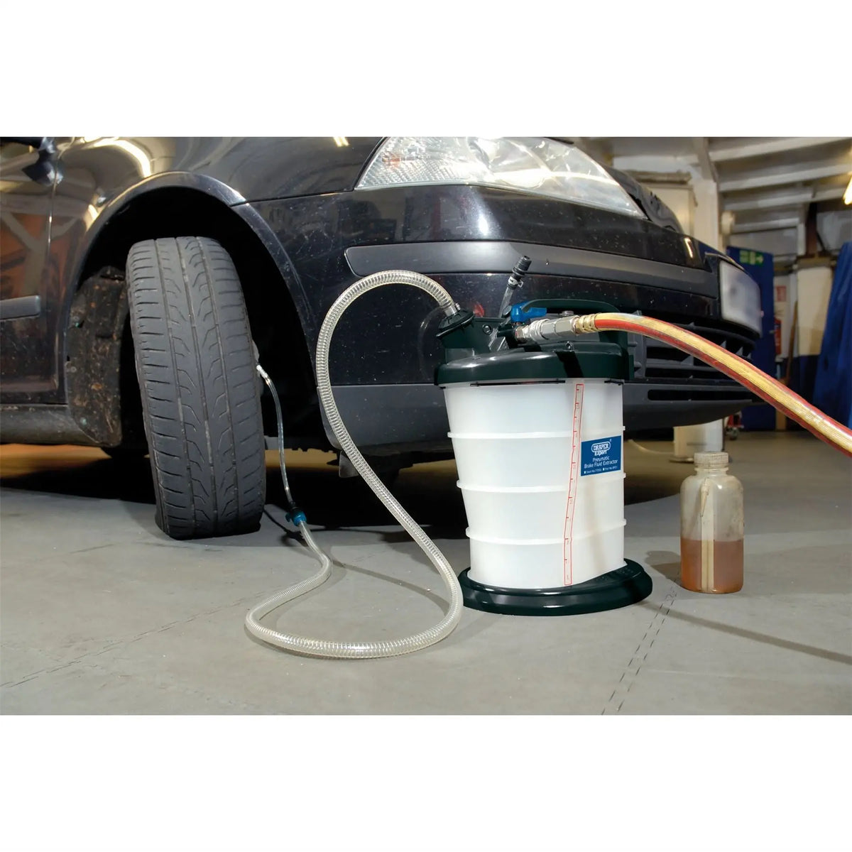 Draper Expert Pneumatic Brake Fluid Extractor 77056 White Rose Tools