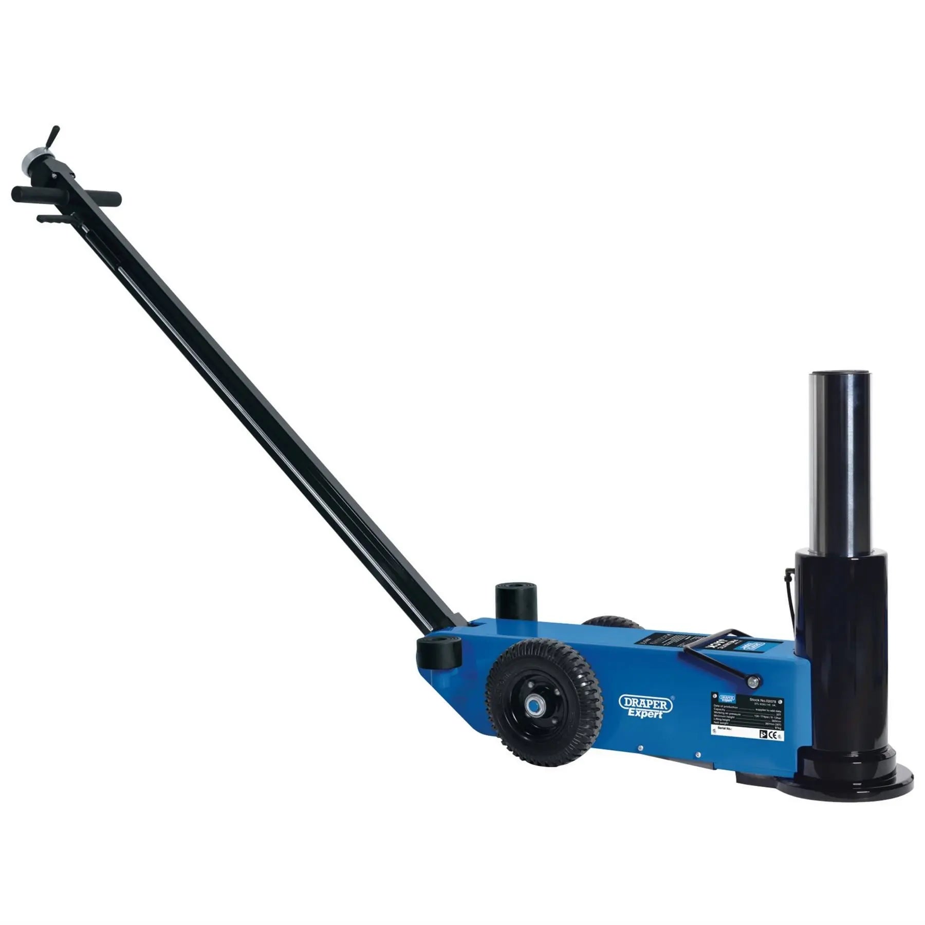 Draper Expert Pneumatic High Lift Jack 30 Tonne 02078 White Rose Tools