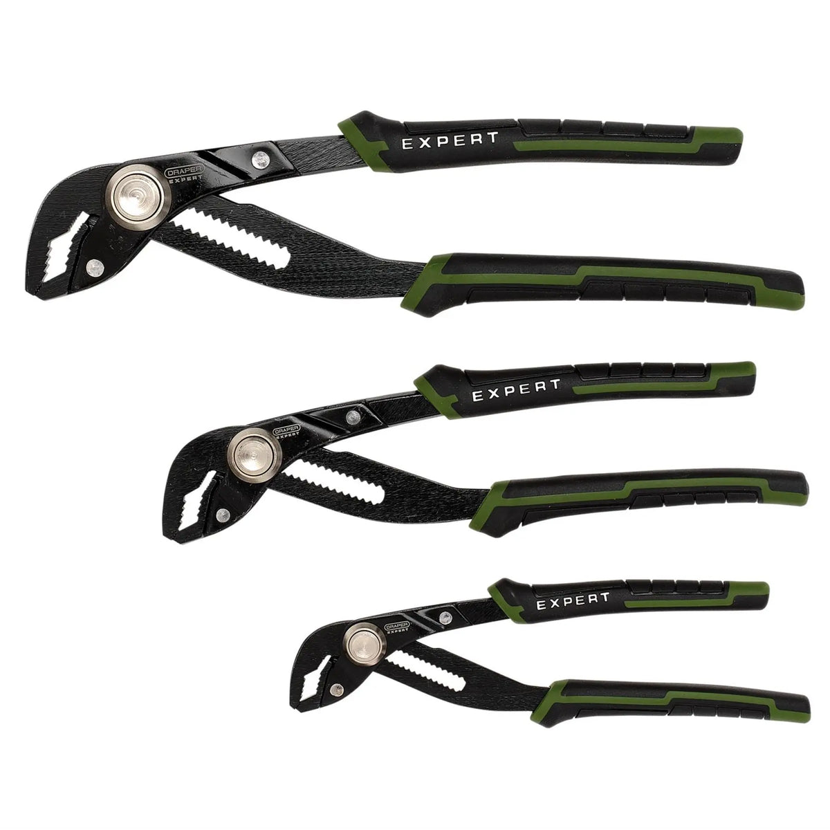 Draper Expert Quick Release Water Pump Pliers Set (3 Piece) 28552 White Rose Tools