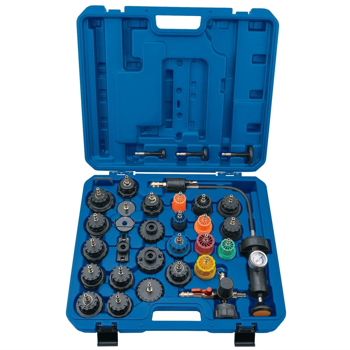 Draper Expert Radiator and Cap Pressure Test Kit (32 Piece) 23420 White Rose Tools