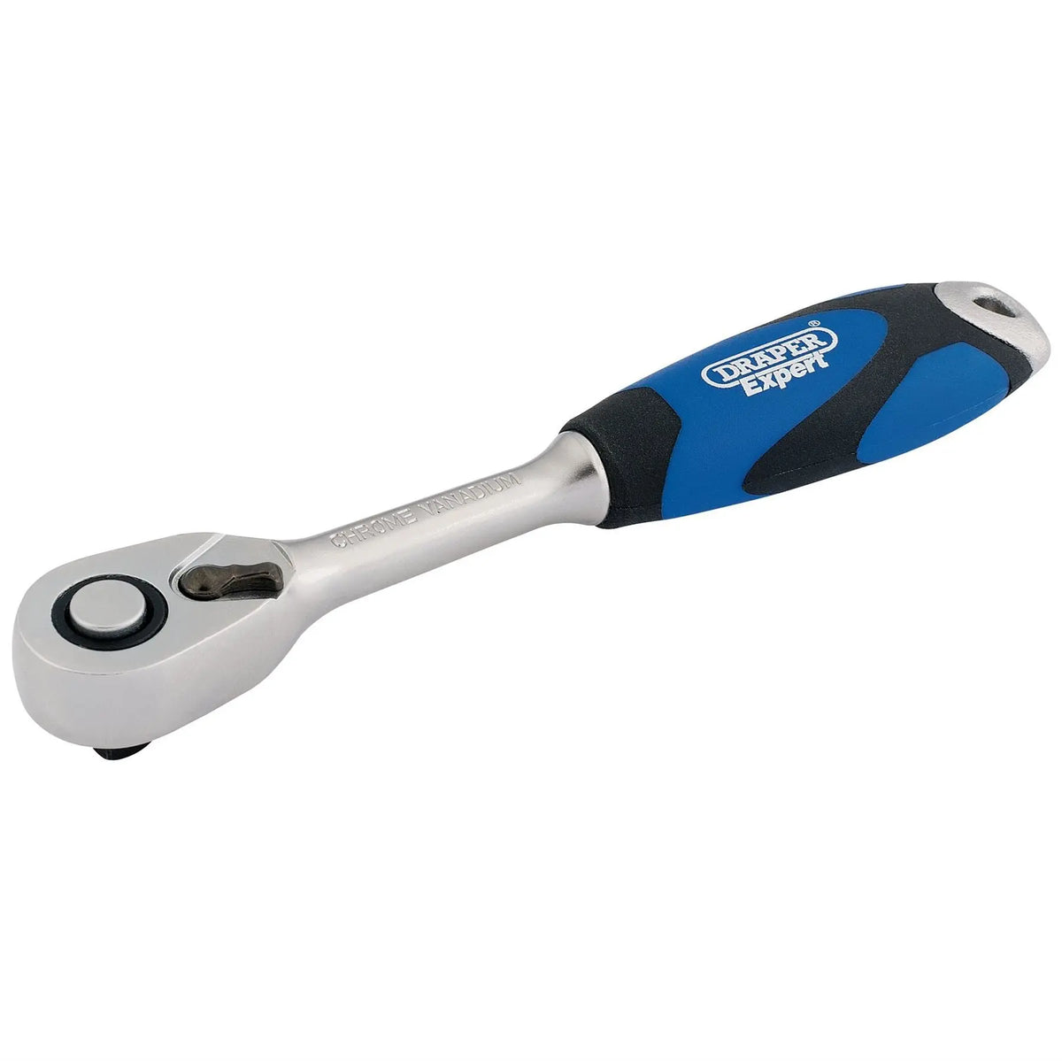 Draper Expert Soft Grip Reversible Ratchet 1/4" Sq. Dr. 72 Tooth 26502 White Rose Tools