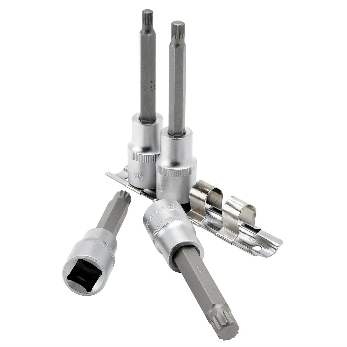 Draper Expert Spline Socket Bit Set 1/2" Sq. Dr. (4 Piece) 16350 White Rose Tools