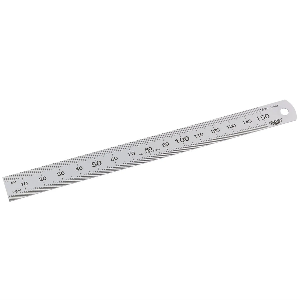 Draper Expert Stainless Steel Rule 150mm/ 6" 22670 White Rose Tools