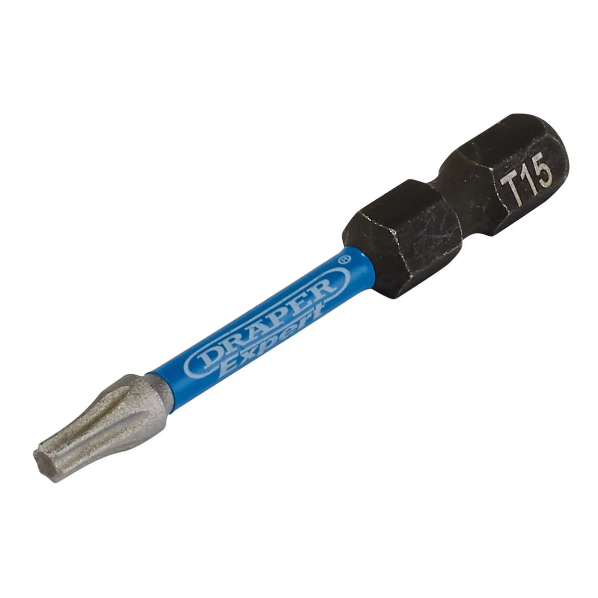 Draper Expert TX-STAR® Impact Screwdriver Bits T15 x 50mm 1/4" Hex (Pack of 5) 05651 White Rose Tools