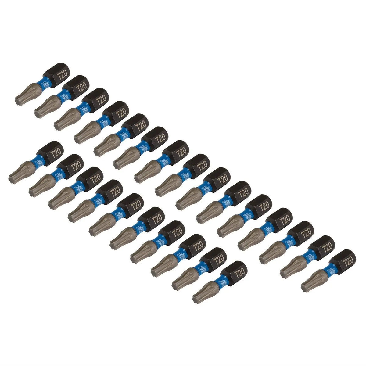 Draper Expert TX-STAR® Impact Screwdriver Bits T20 x 25mm 1/4" Hex (Pack of 25) 05692 White Rose Tools