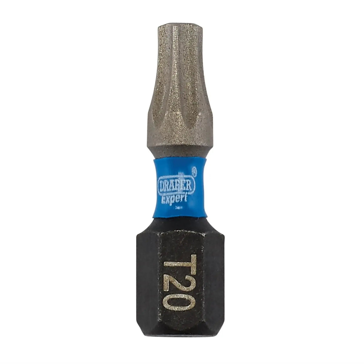 Draper Expert TX-STAR® Impact Screwdriver Bits T20 x 25mm 1/4" Hex (Pack of 25) 05692 White Rose Tools