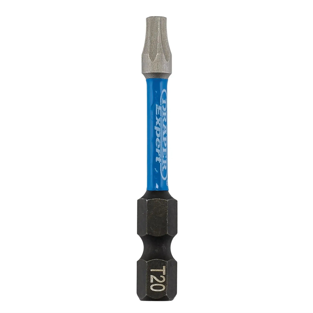 Draper Expert TX-STAR® Impact Screwdriver Bits T20 x 50mm 1/4" Hex (Pack of 20) 05698 White Rose Tools