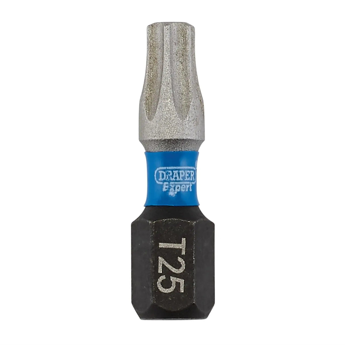 Draper Expert TX-STAR® Impact Screwdriver Bits T25 x 25mm 1/4" Hex (Pack of 5) 05494 White Rose Tools