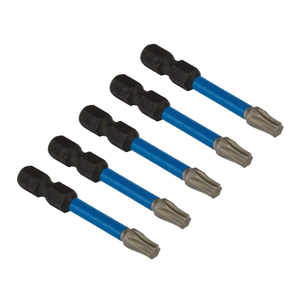 Draper Expert TX-STAR® Impact Screwdriver Bits T25 x 50mm 1/4" Hex (Pack of 5) 05653 White Rose Tools