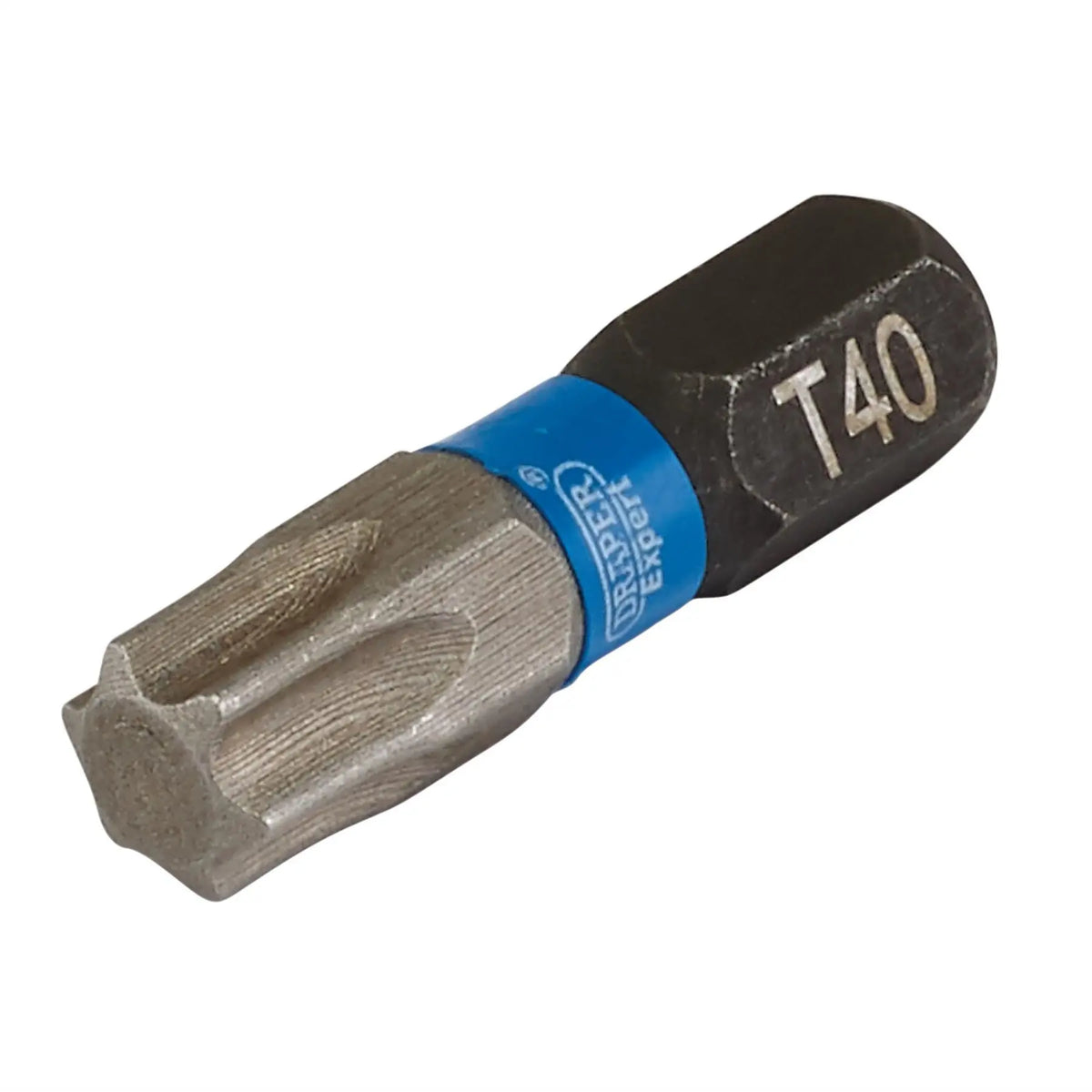 Draper Expert TX-STAR® Impact Screwdriver Bits T40 x 25mm 1/4" Hex (Pack of 5) 05497 White Rose Tools