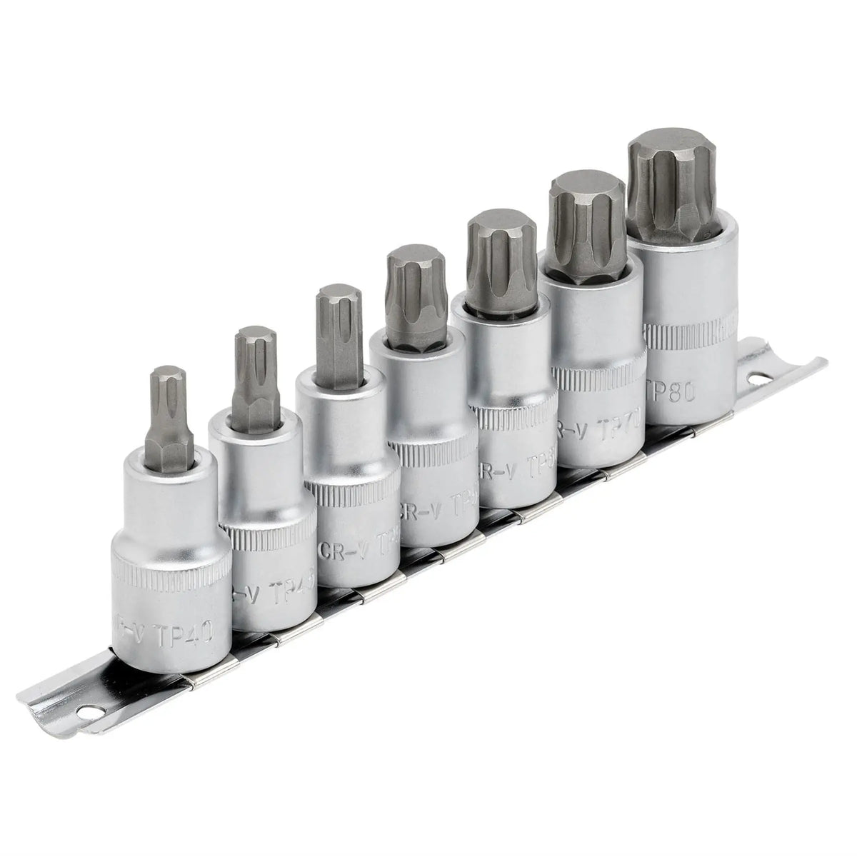 Draper Expert TX-STAR® Plus Socket Bit Set 1/2" Sq. Dr. 55mm (7 Piece) 16341 White Rose Tools