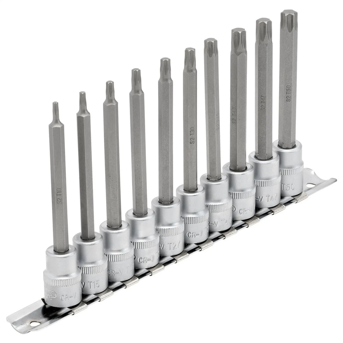 Draper Expert TX-STAR® Socket Bit Set 3/8" Sq. Dr. 100mm (10 Piece) 16310 White Rose Tools