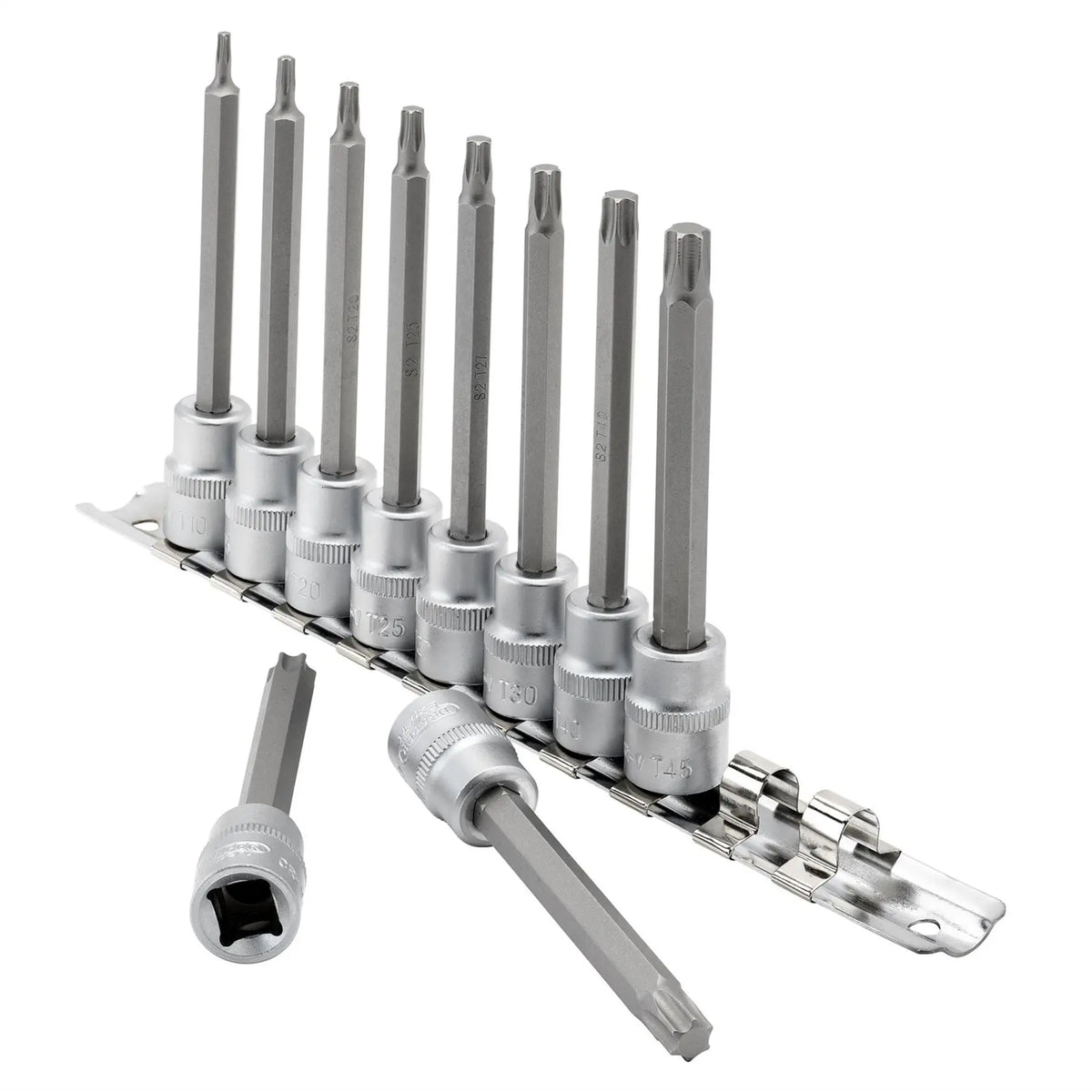 Draper Expert TX-STAR® Socket Bit Set 3/8" Sq. Dr. 100mm (10 Piece) 16310 White Rose Tools