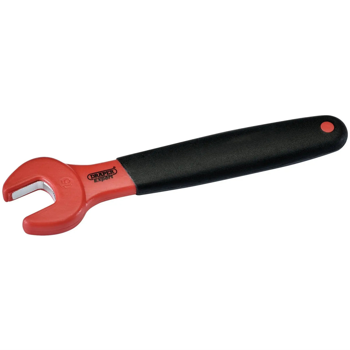Draper Expert VDE Approved Fully Insulated Open End Spanner 15mm 99473 White Rose Tools