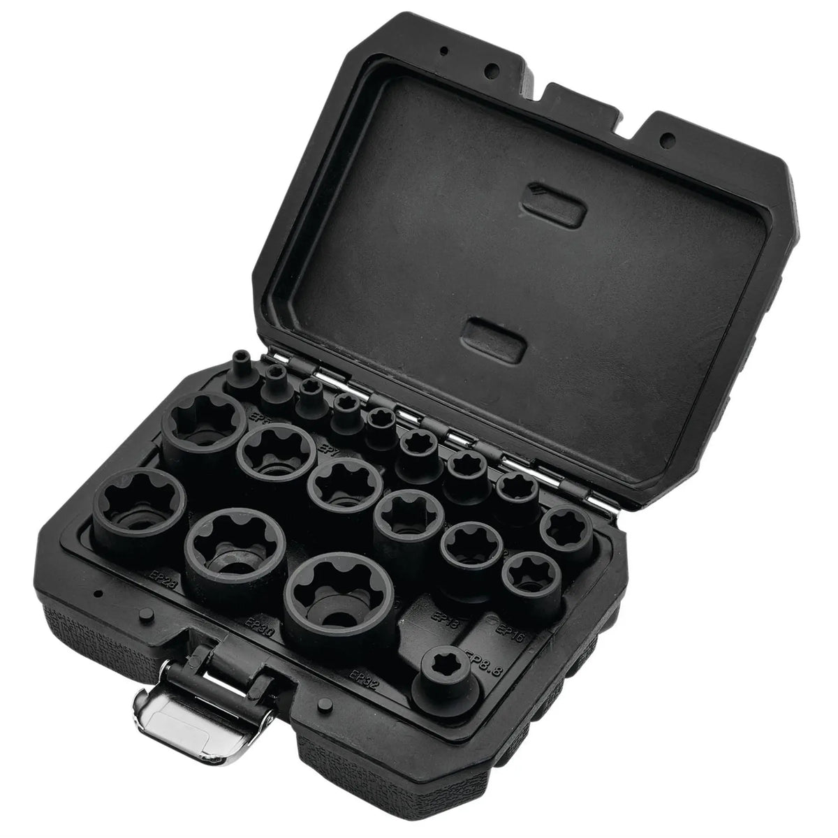 Draper External Torx Plus Socket Set 1/4" 3/8" 1/2" Sq. Dr. (19 Piece) 07128 White Rose Tools