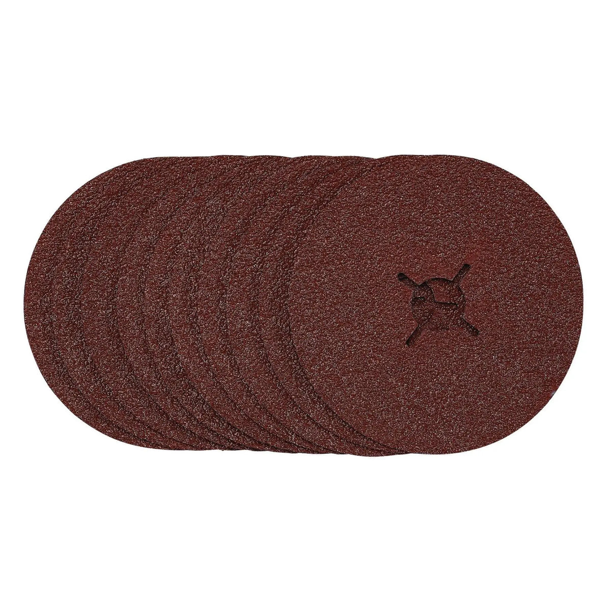 Draper Fibre Sanding Discs 125mm 36 Grit (Pack of 10) 68628 White Rose Tools