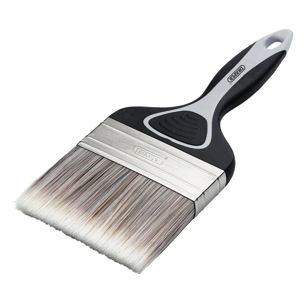 Draper Flat Paint Brush with Soft Grip 100mm 20584 White Rose Tools