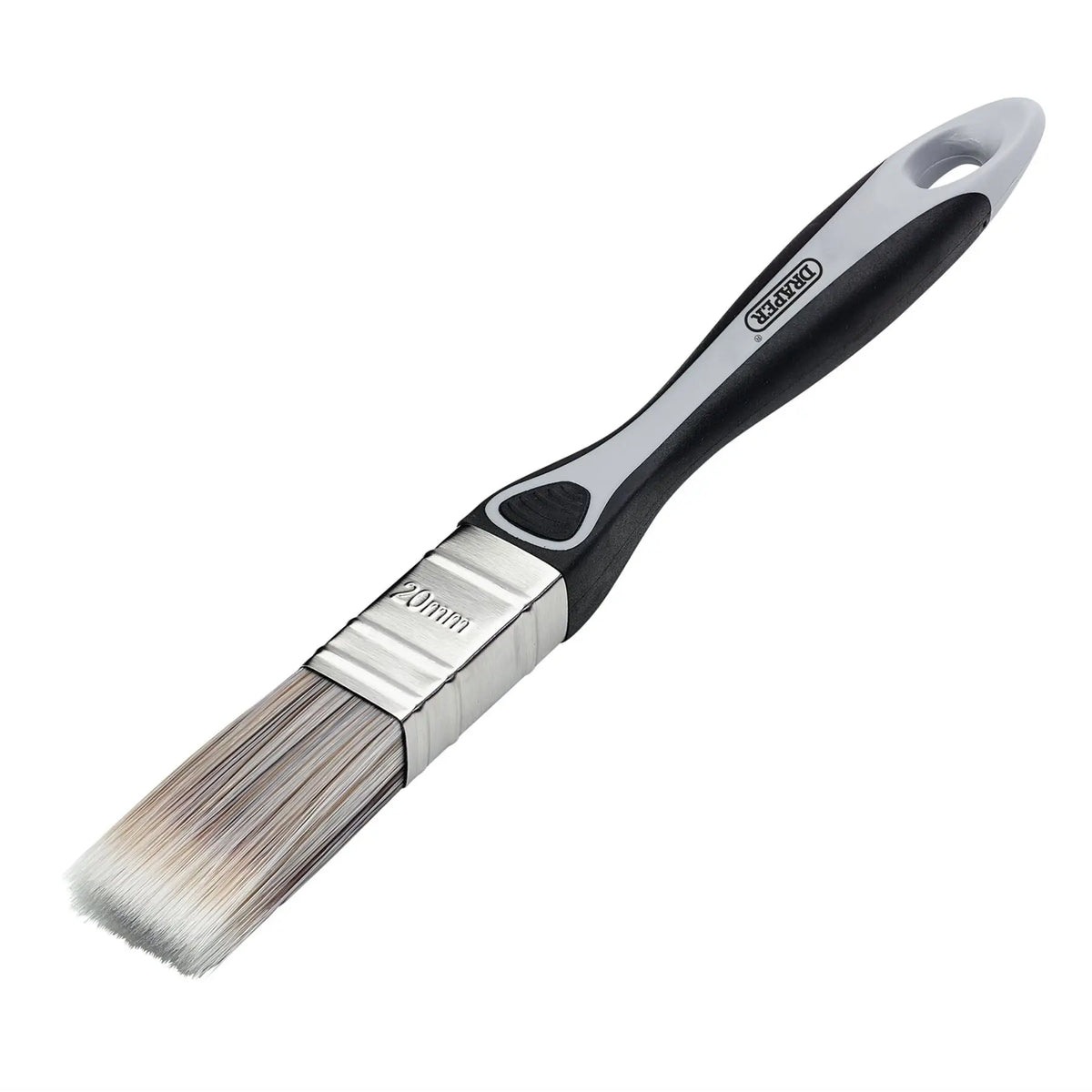Draper Flat Paint Brush with Soft Grip 20mm 20452 White Rose Tools