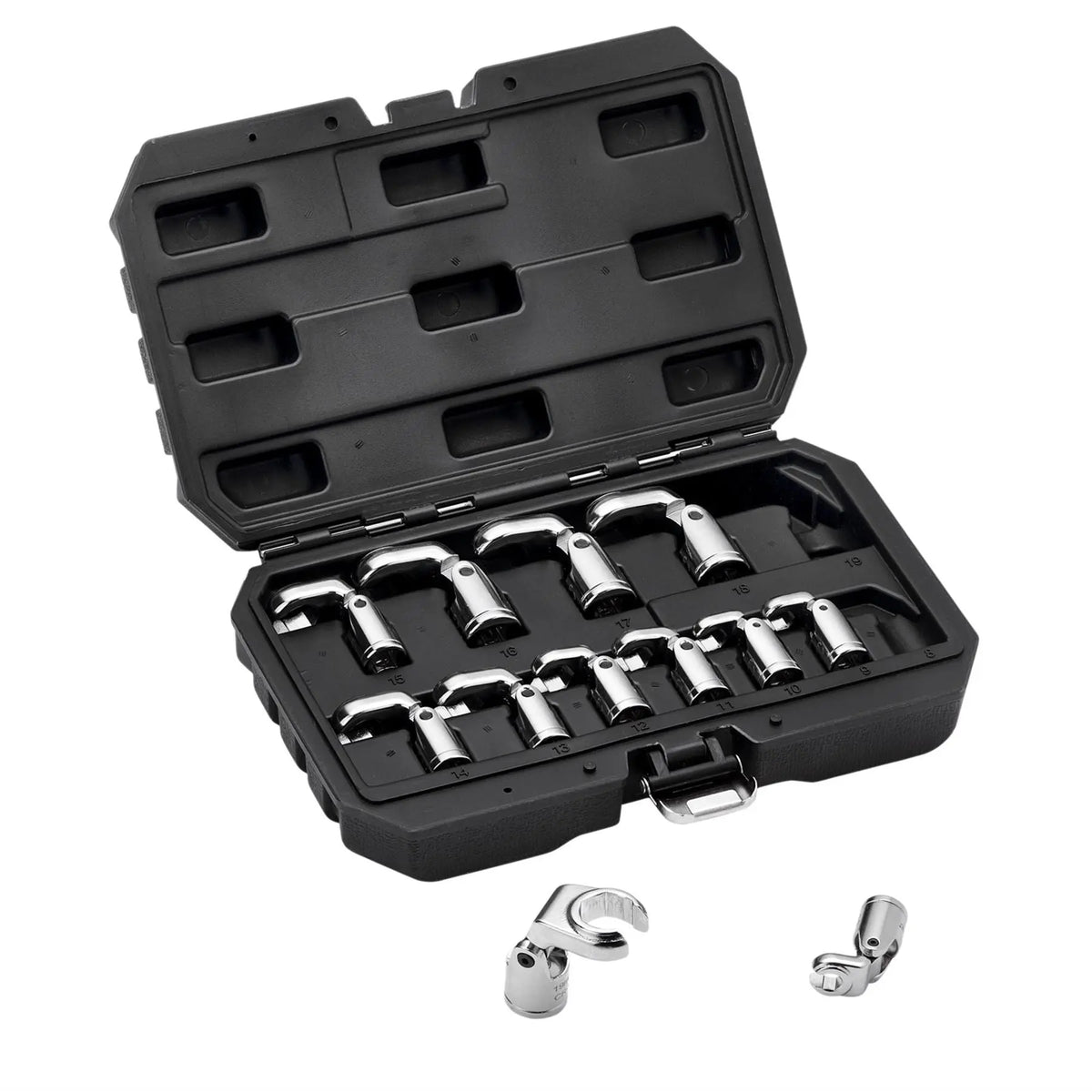 Draper Flexible Crowfoot Socket Wrench Set 3/8" Sq. Dr. (12 Piece) 12403 White Rose Tools