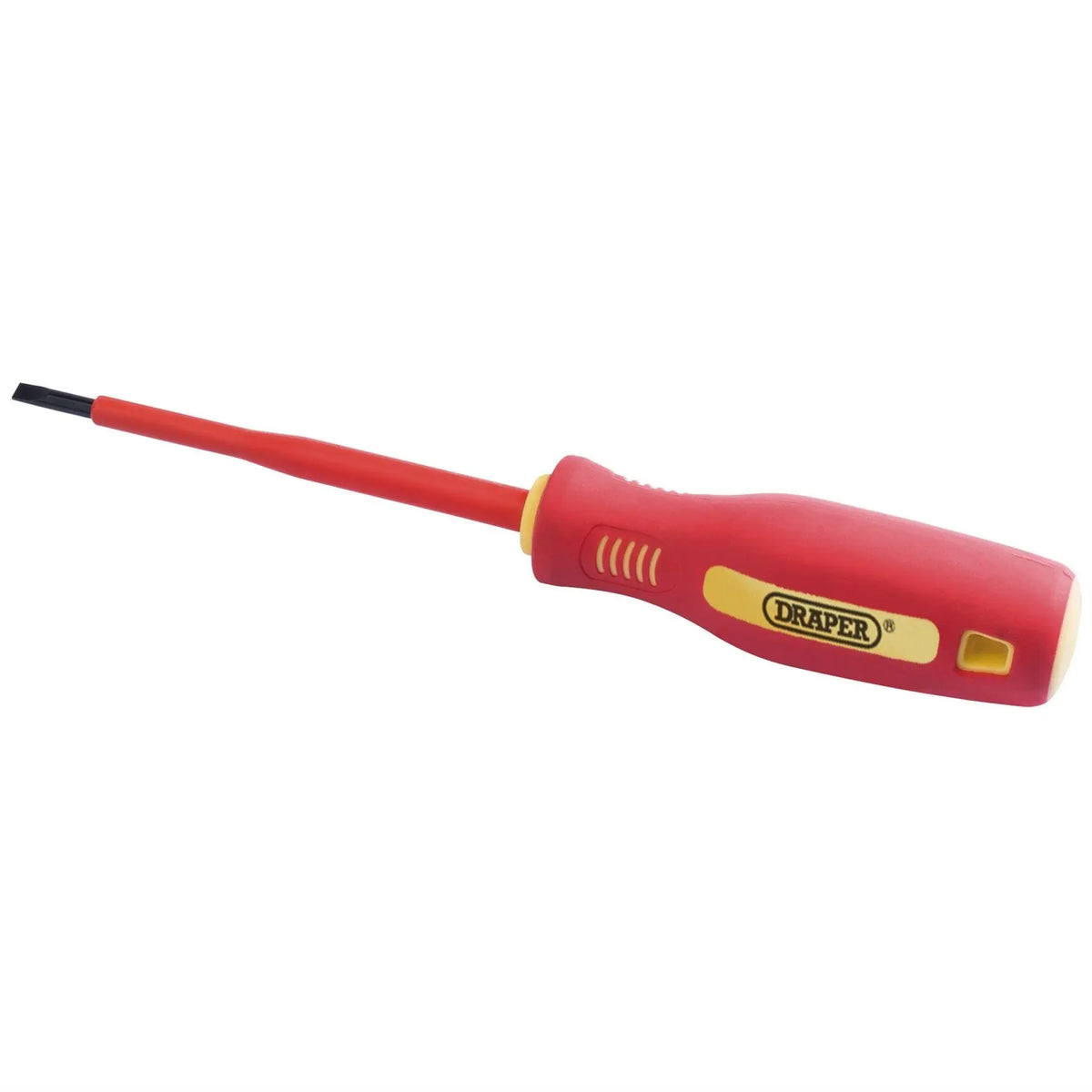 Draper Fully Insulated Plain Slot Screwdriver 4 x 100mm 46517 White Rose Tools
