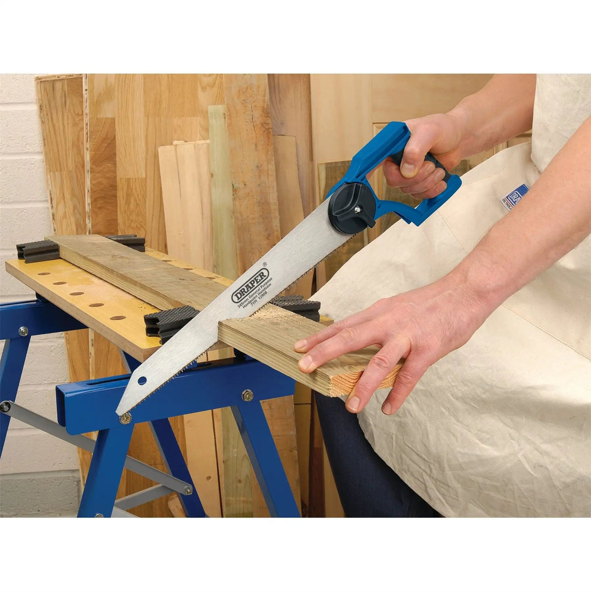 Draper General Purpose Hardpoint Handsaw 345mm 7tpi 29265 White Rose Tools
