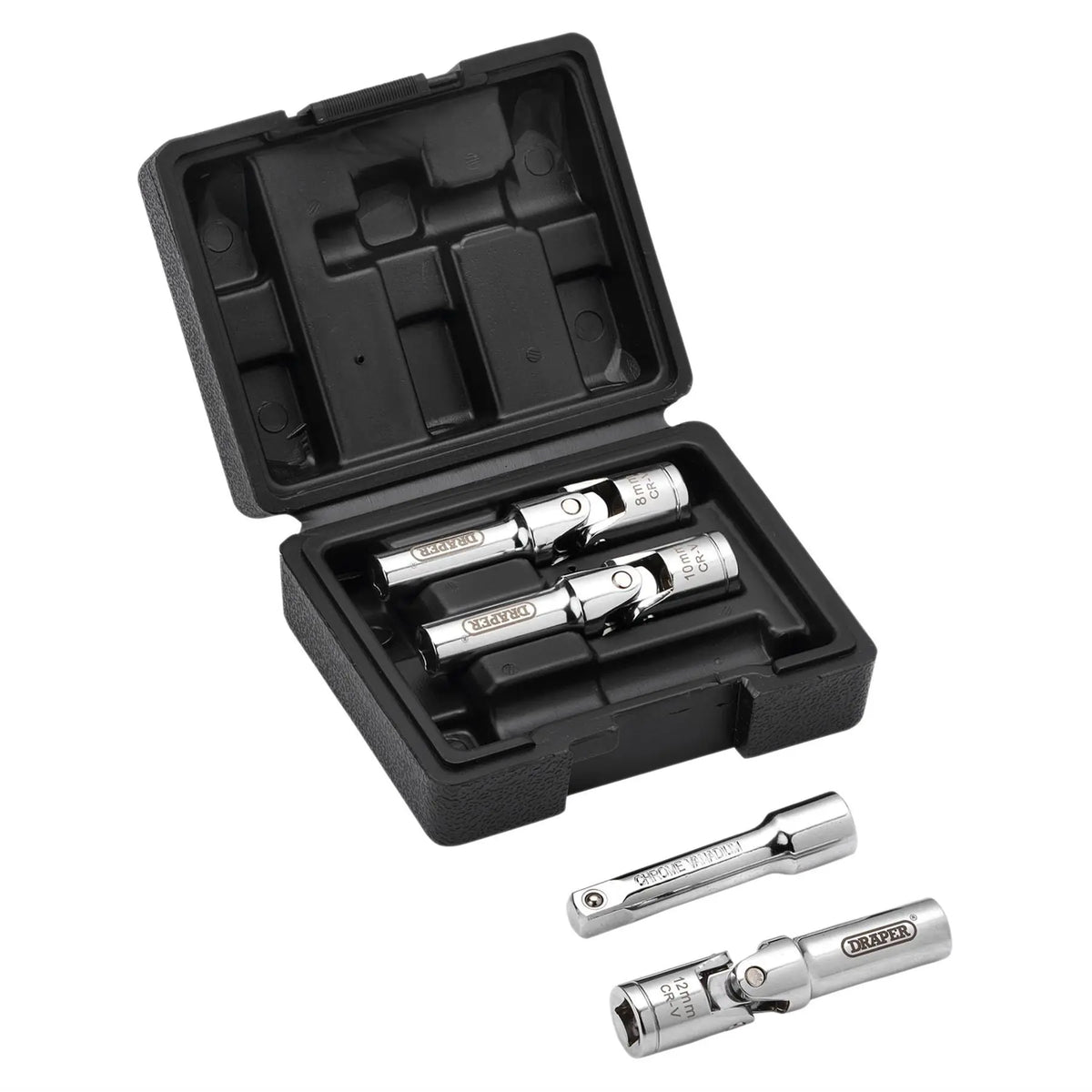 Draper Glow Plug Socket Set 3/8" Sq. Dr. (4 Piece) 13605 White Rose Tools