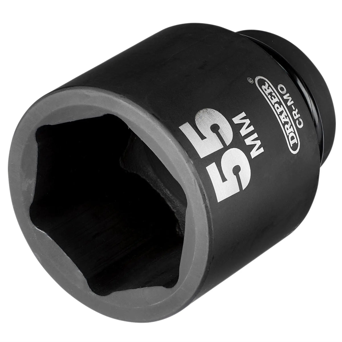 Draper HI-TORQ® 6 Point Deep Impact Socket 1" Sq. Dr. 55mm 05156 White Rose Tools