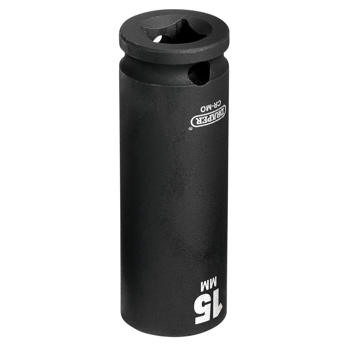Draper HI-TORQ® 6 Point Deep Impact Socket 3/8" Sq. Dr. 15mm 06888 White Rose Tools