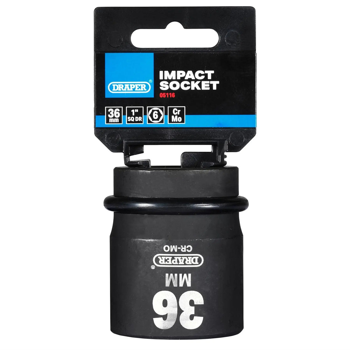 Draper HI-TORQ® 6 Point Impact Socket 1" Sq. Dr. 36mm 05116 White Rose Tools