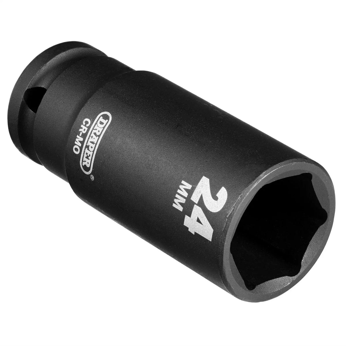 Draper HI-TORQ® Deep Impact Socket 1/2" Sq. Dr. 24mm 12746 White Rose Tools