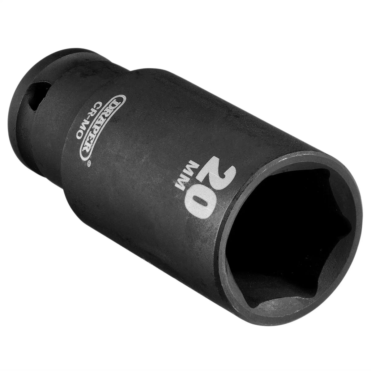 Draper HI-TORQ® Metric Deep Impact Socket 3/8" Sq. Dr. 20mm 20176 White Rose Tools