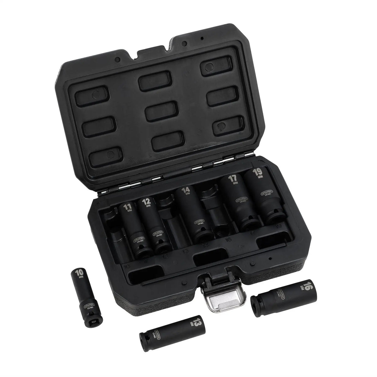 Draper HI-TORQ® Metric Deep Impact Socket Set 3/8" Sq. Dr. (8 Piece) 20205 White Rose Tools