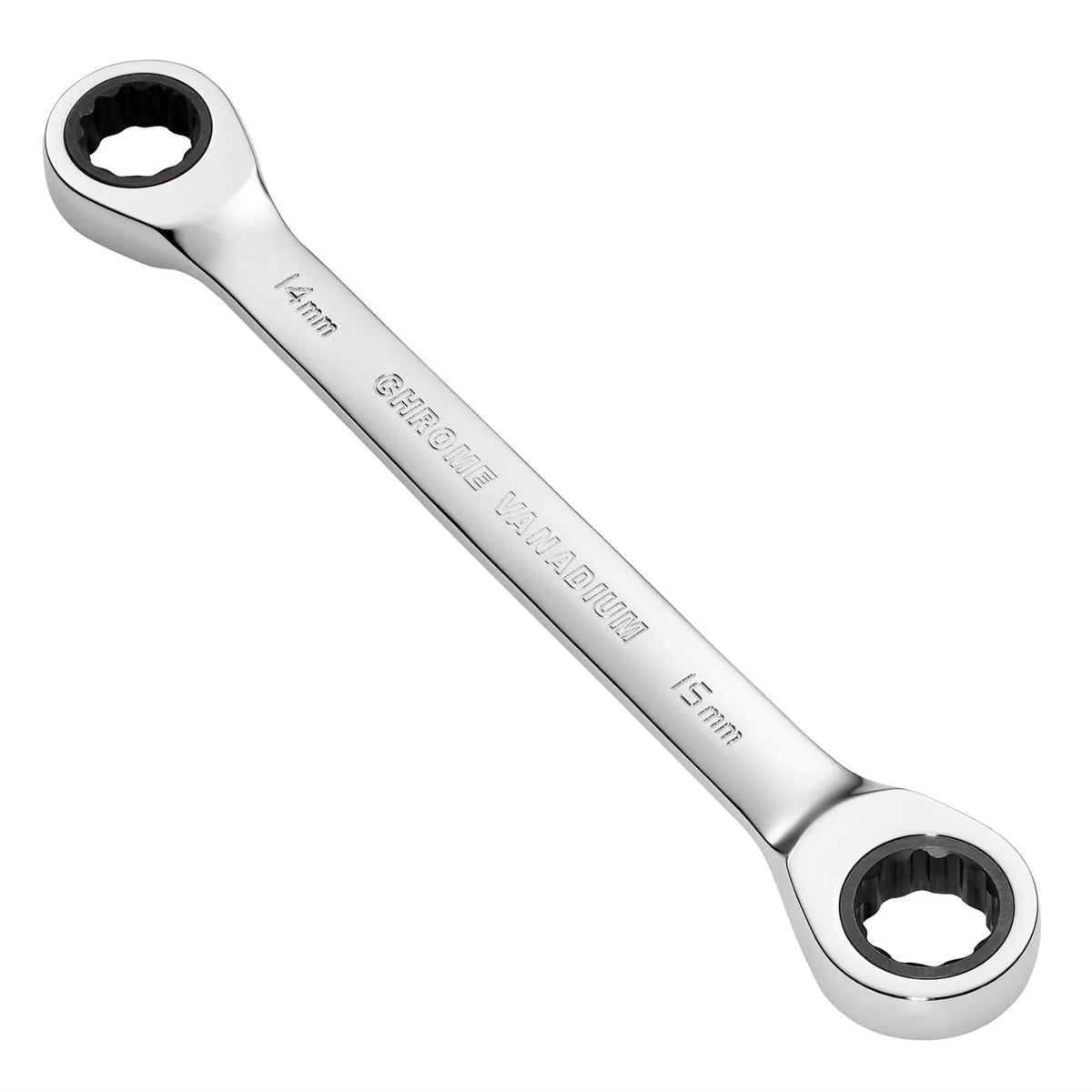Draper HI-TORQ® Metric Double Ratchet Ring Spanner 14 x 15mm 27738 White Rose Tools