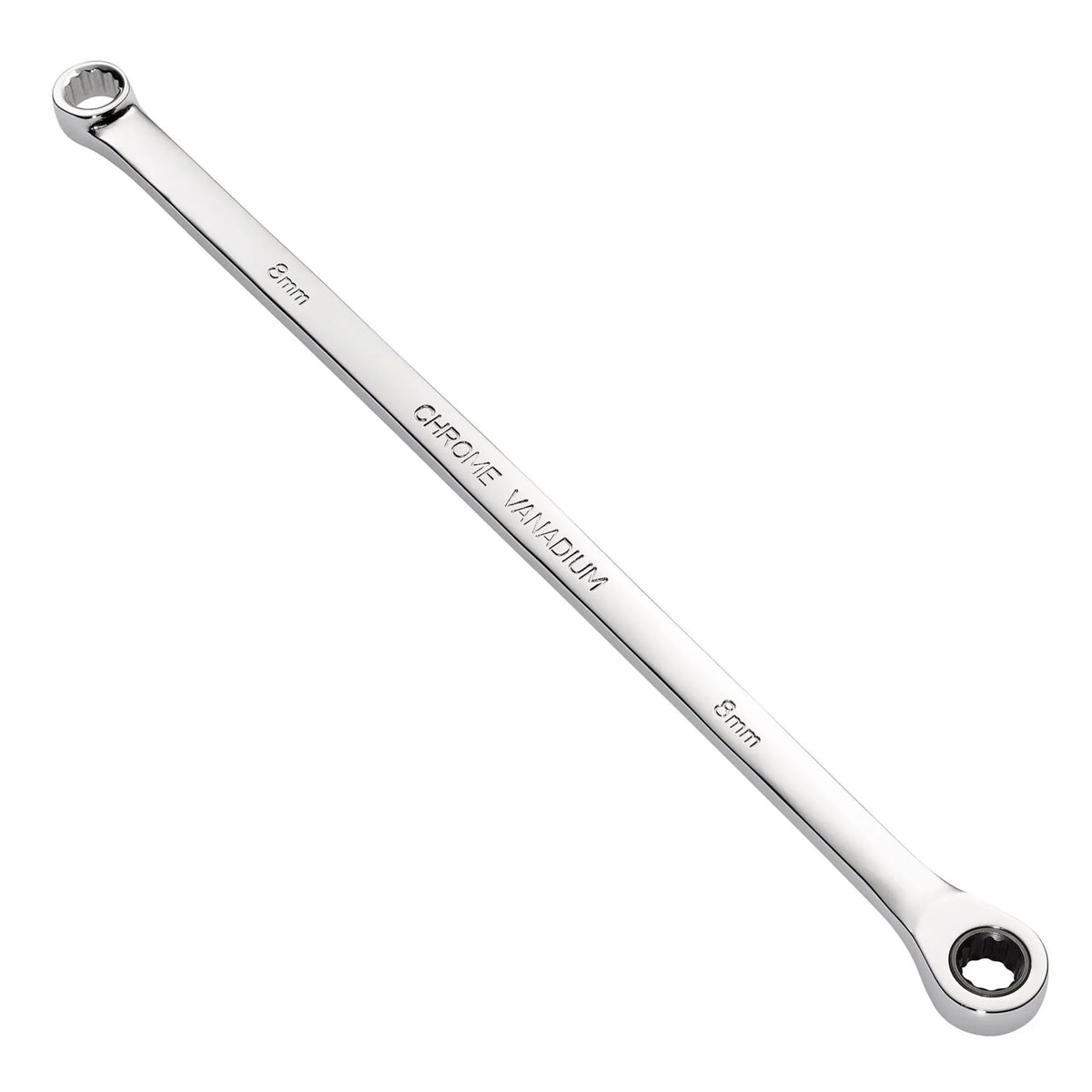 Draper HI-TORQ® Metric Extra-Long Double Ring Ratchet Spanner 8mm 27765 White Rose Tools