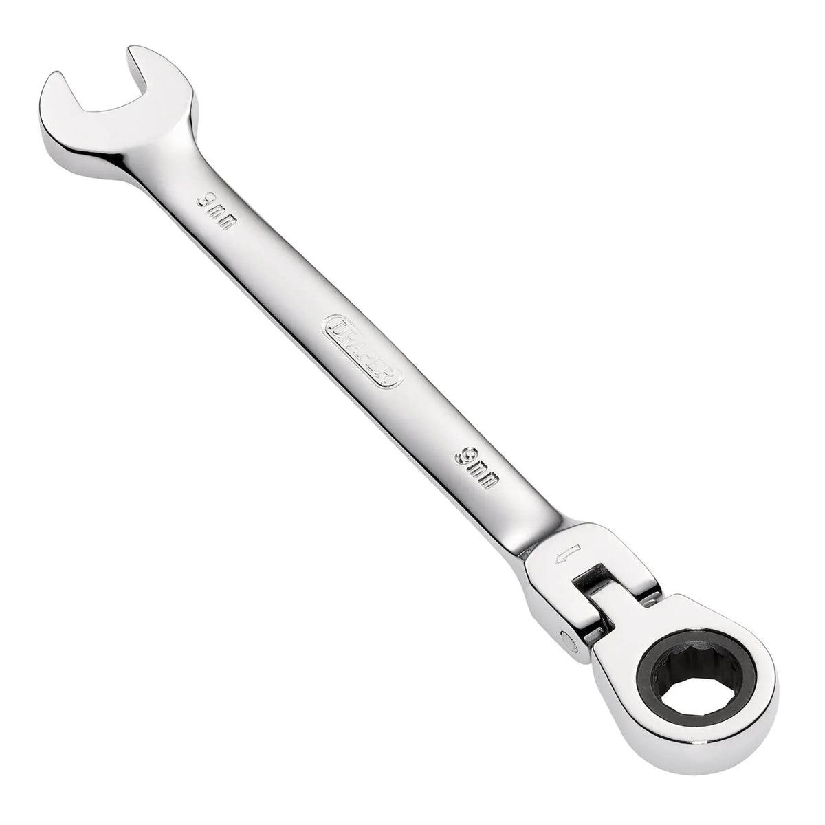 Draper HI-TORQ® Metric Flexible Head Ratcheting Combination Spanner 9mm 52010 White Rose Tools