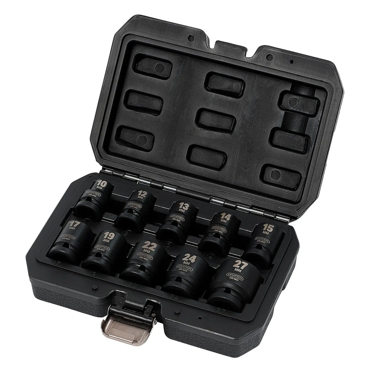 Draper HI-TORQ® Metric Impact Socket Set 1/2" Sq. Dr. (10 Piece) 83092 White Rose Tools
