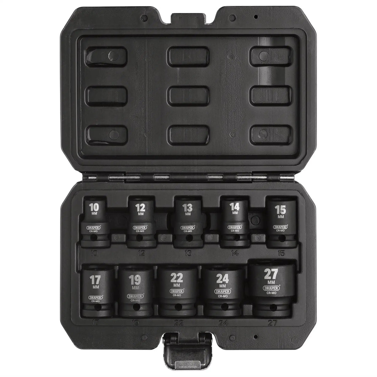 Draper HI-TORQ® Metric Impact Socket Set 1/2" Sq. Dr. (10 Piece) 83092 White Rose Tools