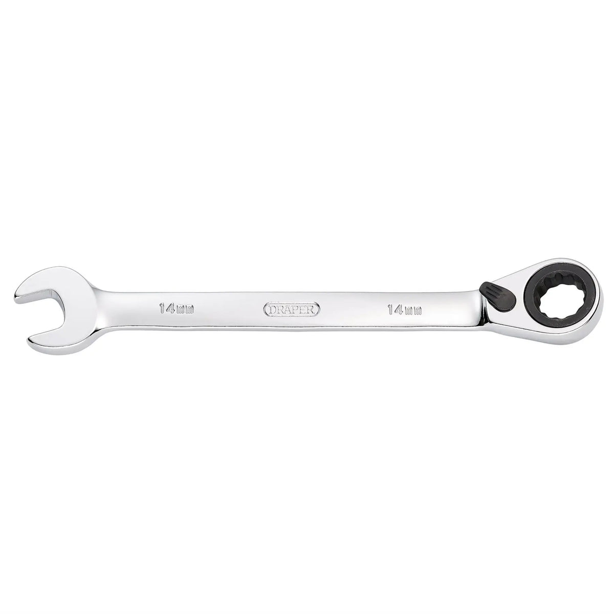 Draper HI-TORQ® Metric Reversible Ratcheting Combination Spanner 14mm 52002 White Rose Tools