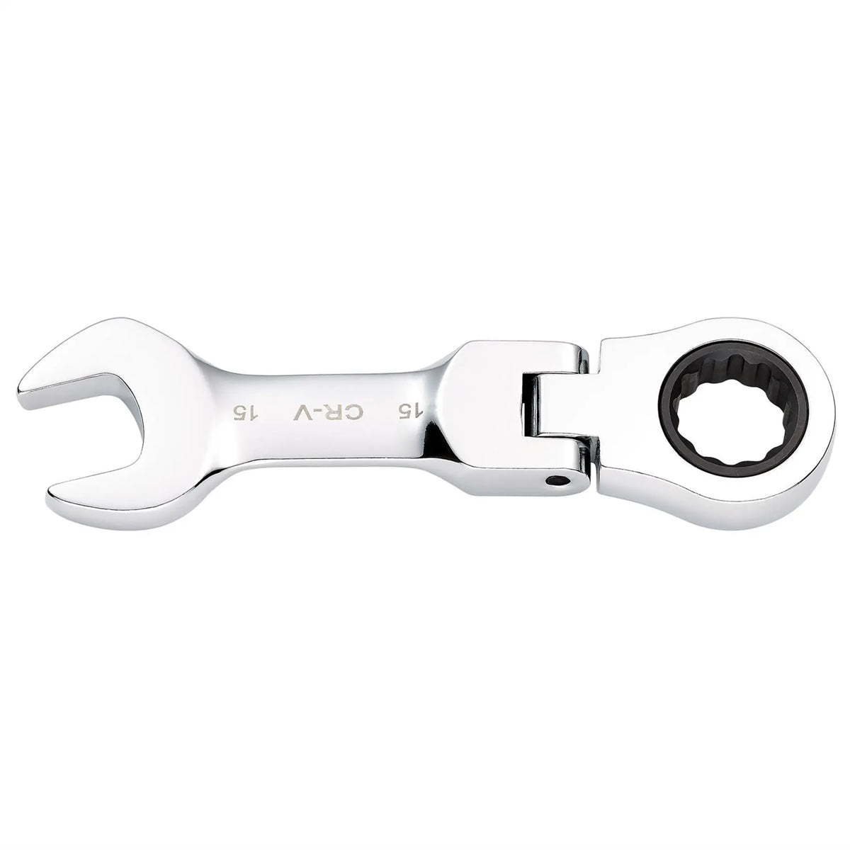 Draper HI-TORQ® Metric Stubby Flexible Head Ratchet Combination Spanner 15mm 27973 White Rose Tools