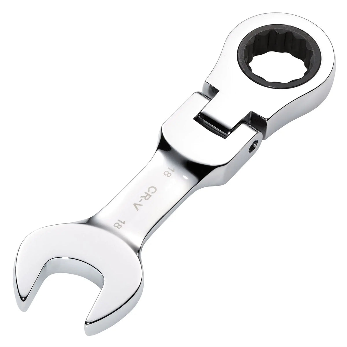 Draper HI-TORQ® Metric Stubby Flexible Head Ratchet Combination Spanner 18mm 27979 White Rose Tools