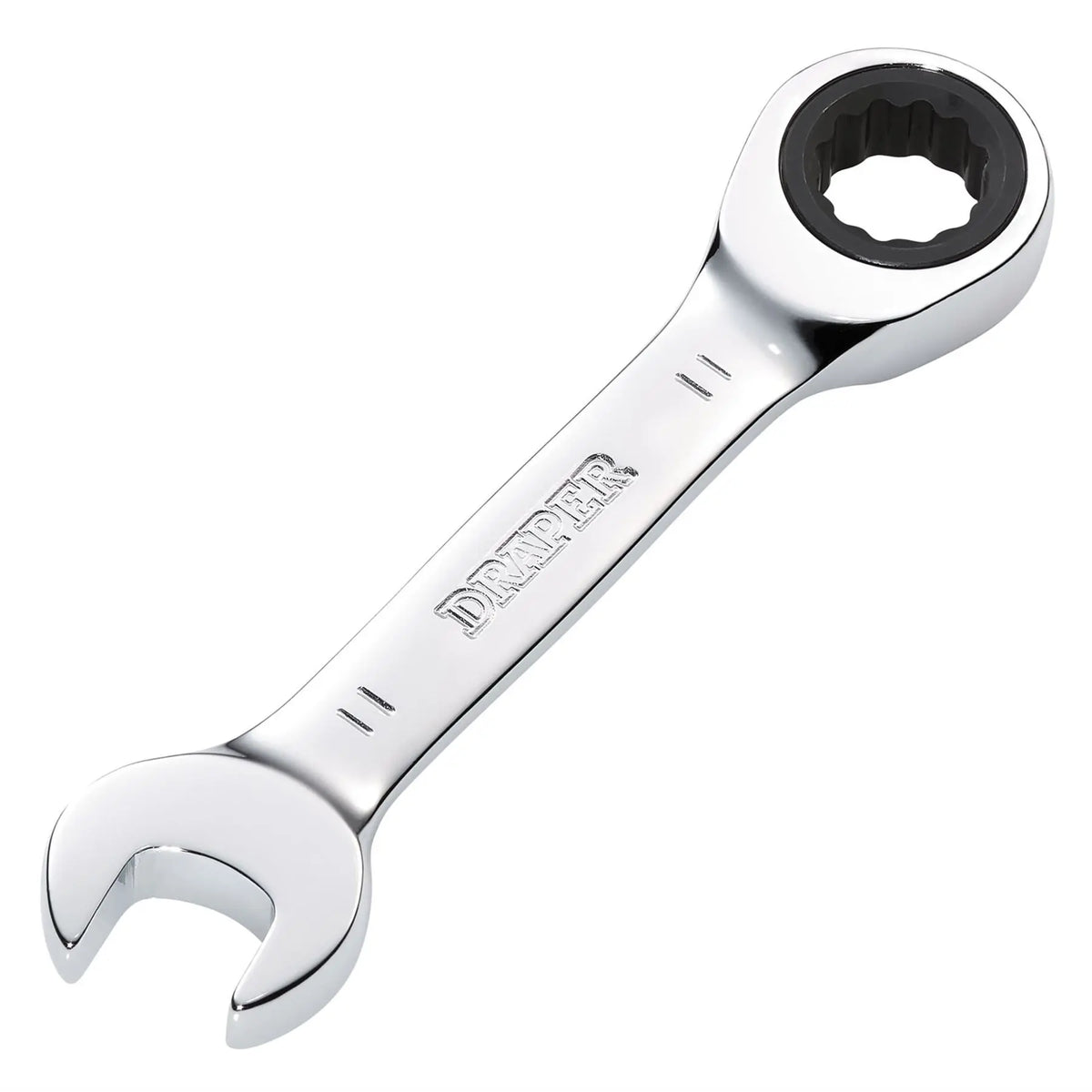 Draper HI-TORQ® Metric Stubby Ratchet Combination Spanner 11mm 27866 White Rose Tools