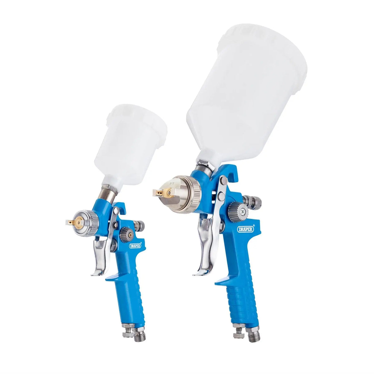 Draper HVLP Air Paint Spray Gun Kit (7 Piece) 28374 White Rose Tools