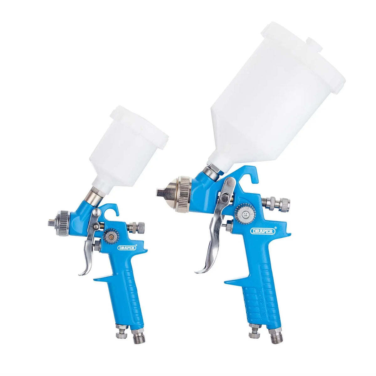 Draper HVLP Air Paint Spray Gun Kit (7 Piece) 28374 White Rose Tools