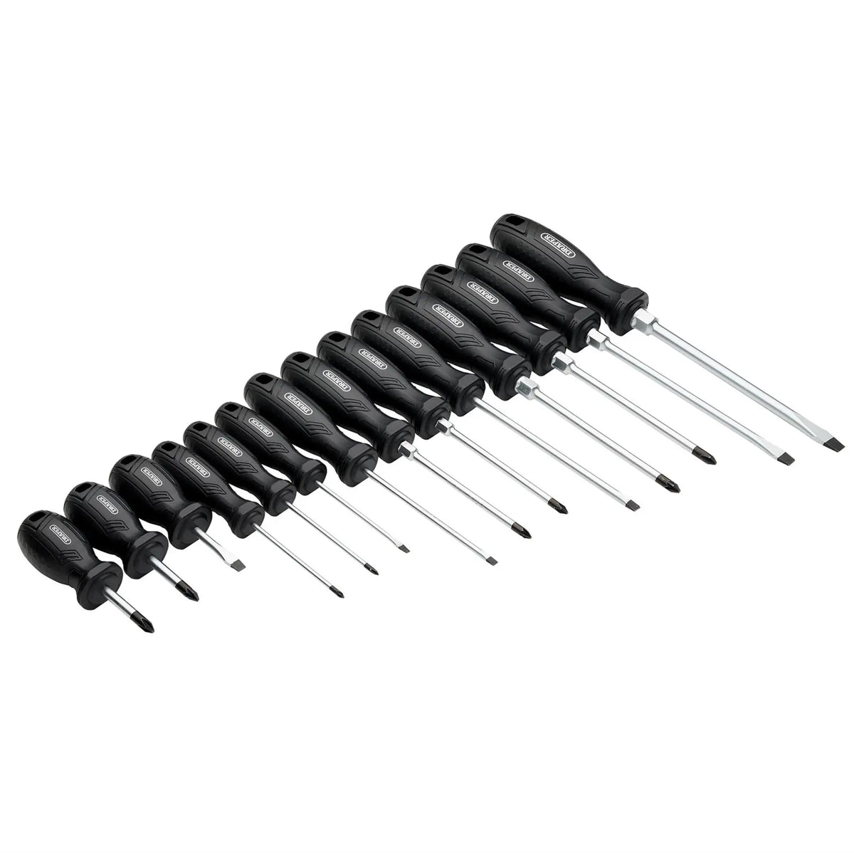 Draper Hard Grip Screwdriver Set (14 Piece) 13587 White Rose Tools