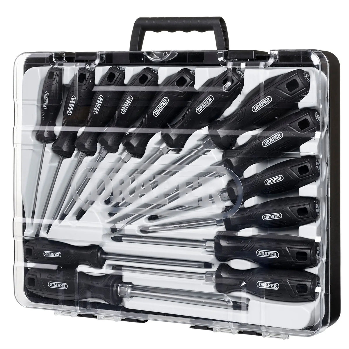 Draper Hard Grip Screwdriver Set with Draper TX-STAR® (14 Piece) 13588 White Rose Tools