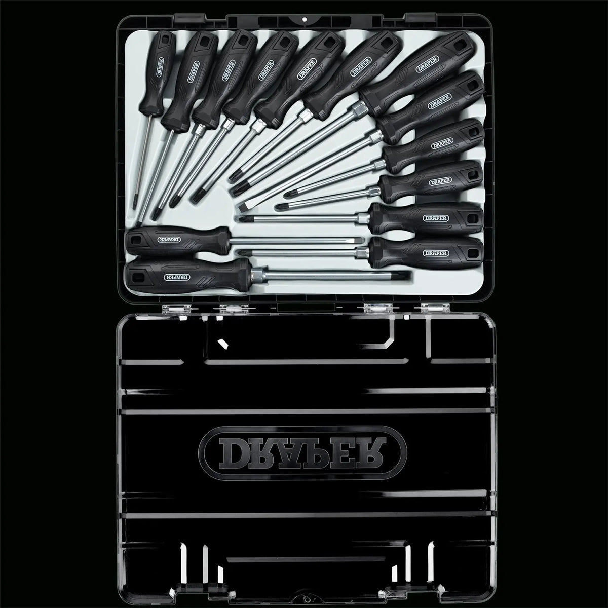 Draper Hard Grip Screwdriver Set with Draper TX-STAR® (14 Piece) 13588 White Rose Tools