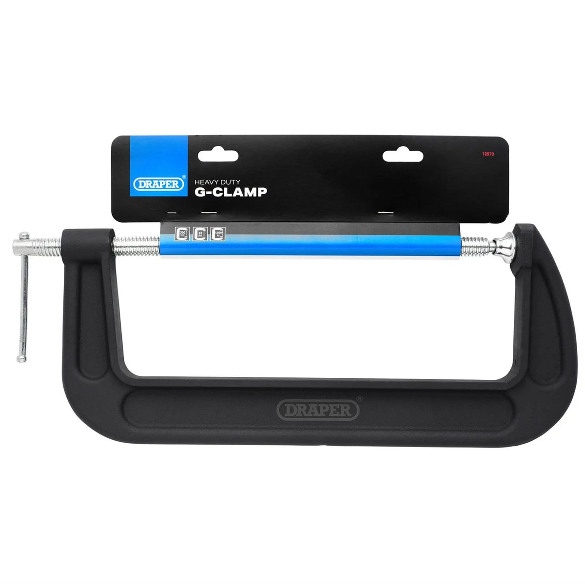 Draper Heavy Duty G-Clamp 350mm 18979 White Rose Tools