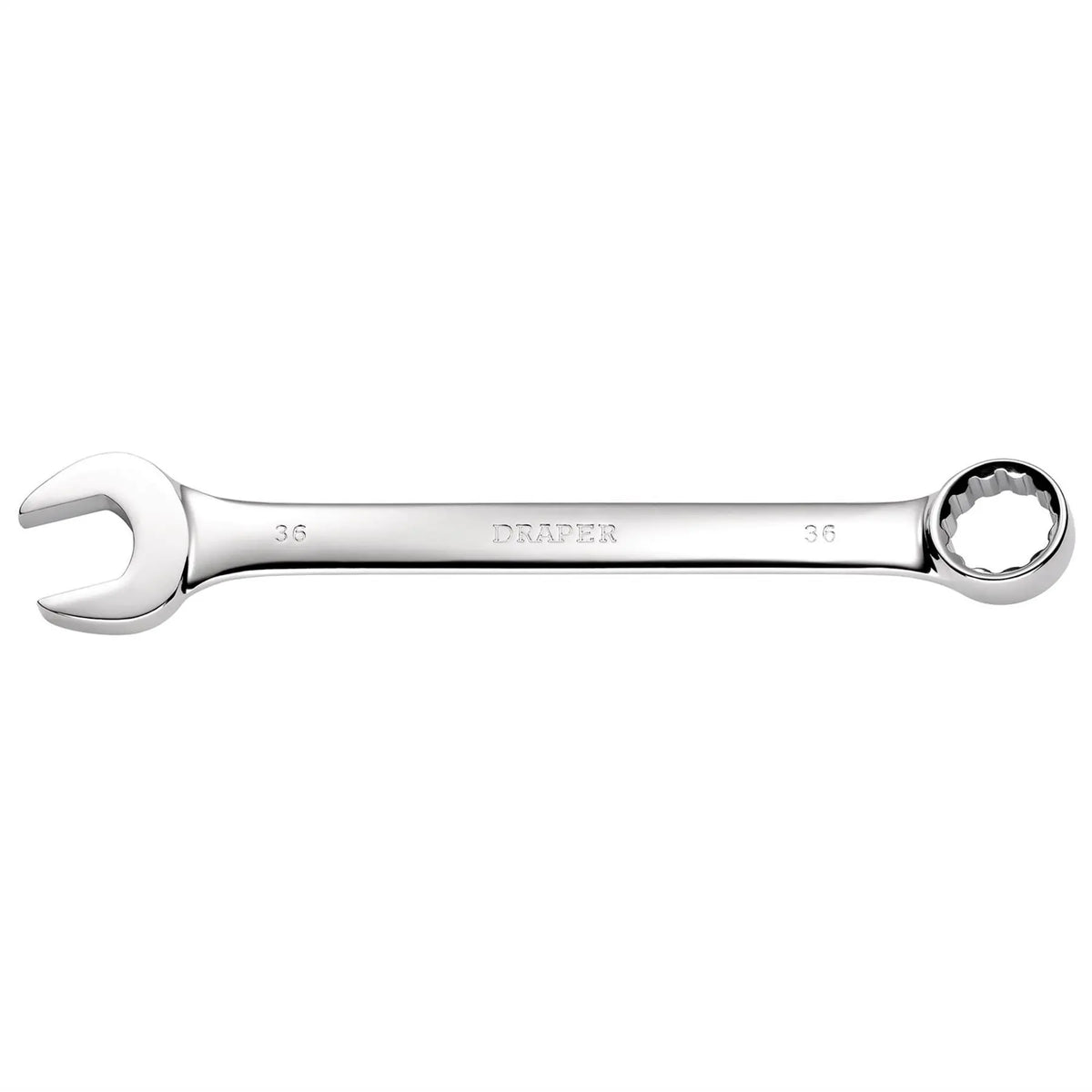 Draper Heavy Duty Long Pattern Metric Combination Spanner 36mm 36956 White Rose Tools